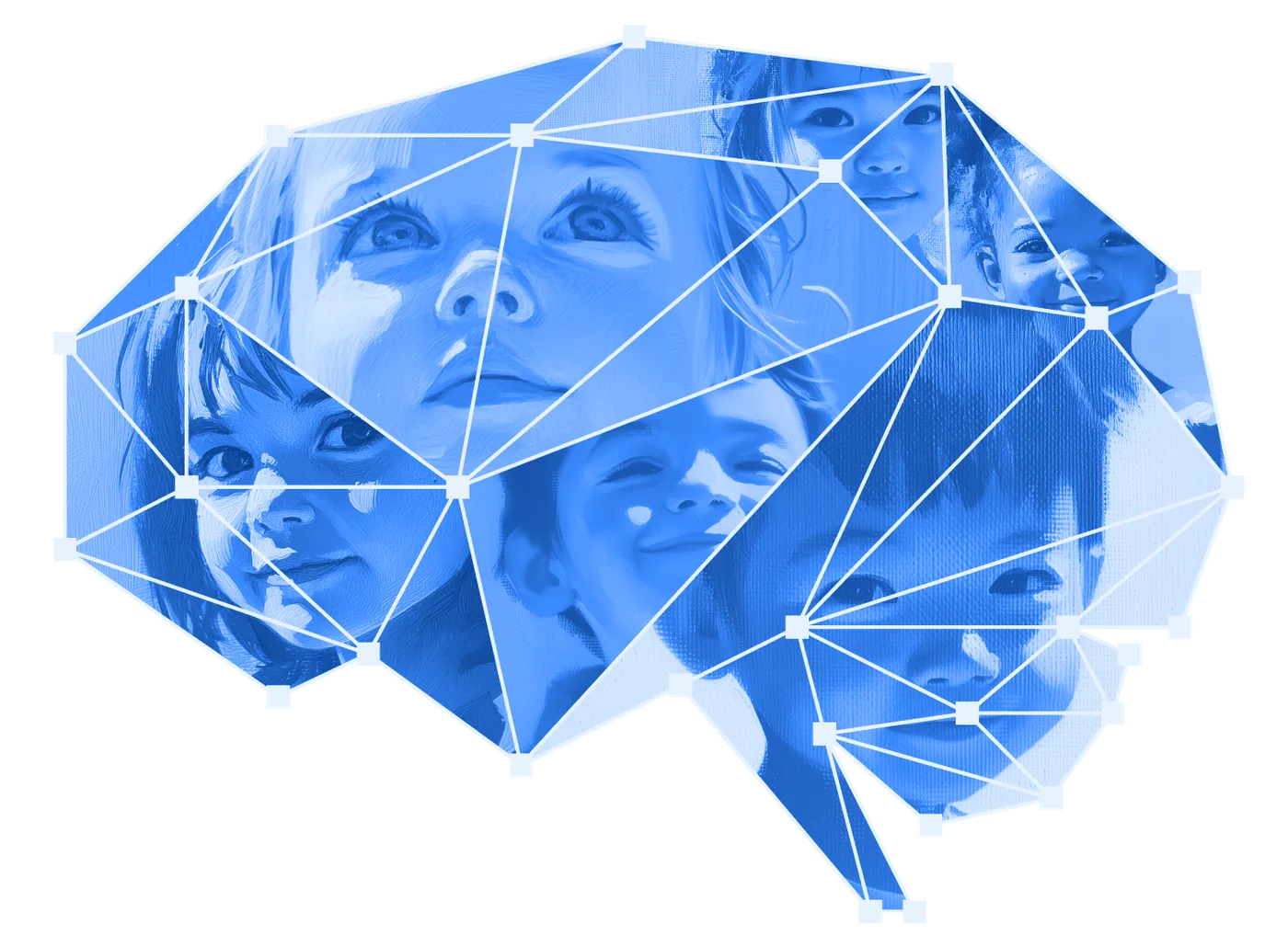 Illustration of a brain representing BPAN and childhood dementia